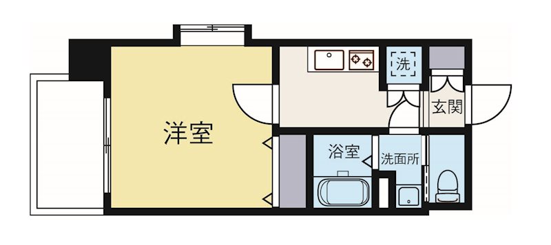 サヴォイ箱崎邸園 507号室 間取り