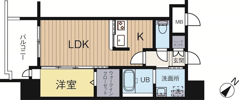 エンクレスト博多LIBERTY 308号室 間取り