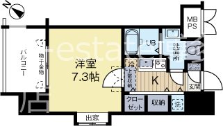 サヴォイ博多ブールバール 1101号室 間取り