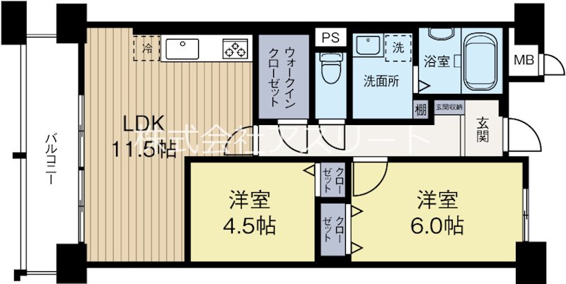 ネクスト吉塚 503号室 間取り