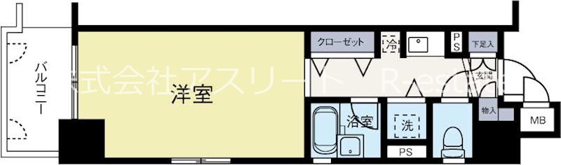 アンピールメゾン九大前 909号室 間取り