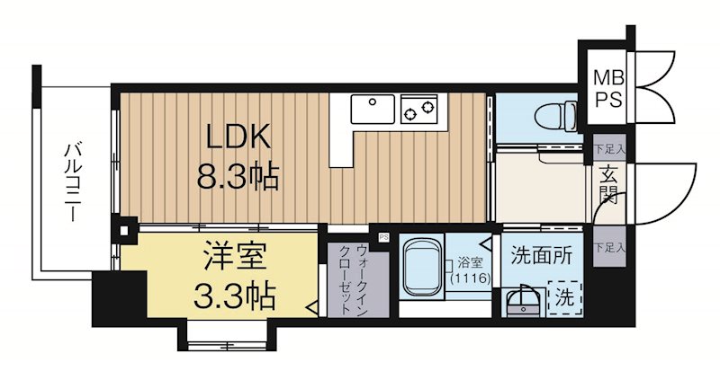 ネストピア博多シティ 501号室 間取り