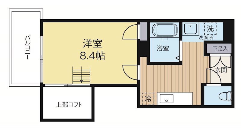 アクタス薬院大通り 805号室 間取り