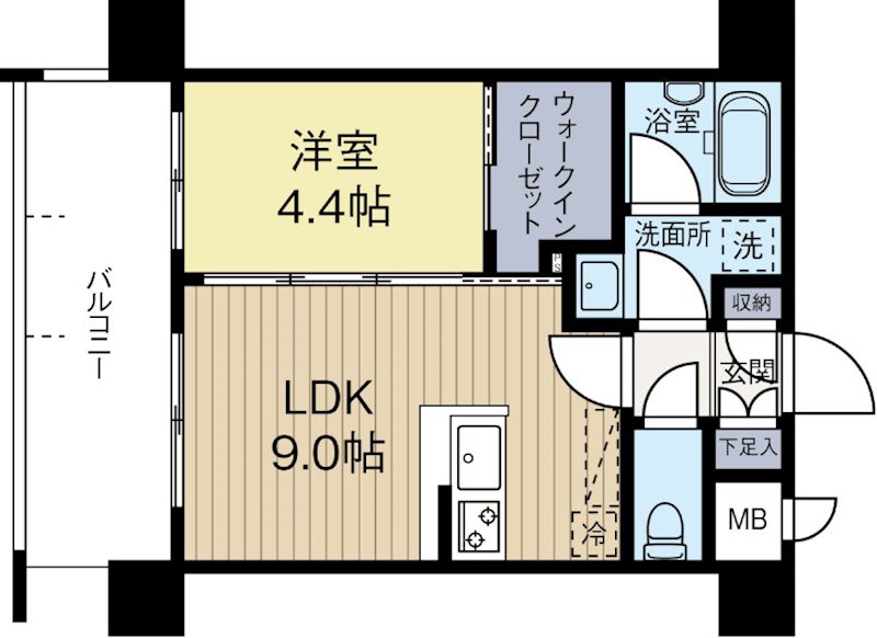 ネストピア博多グランドステージ 902号室 間取り