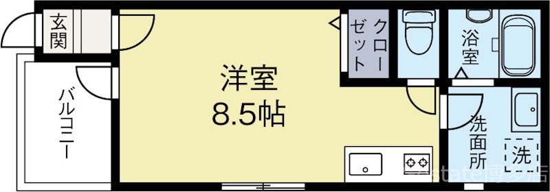 リテラ県庁西 201号室 間取り