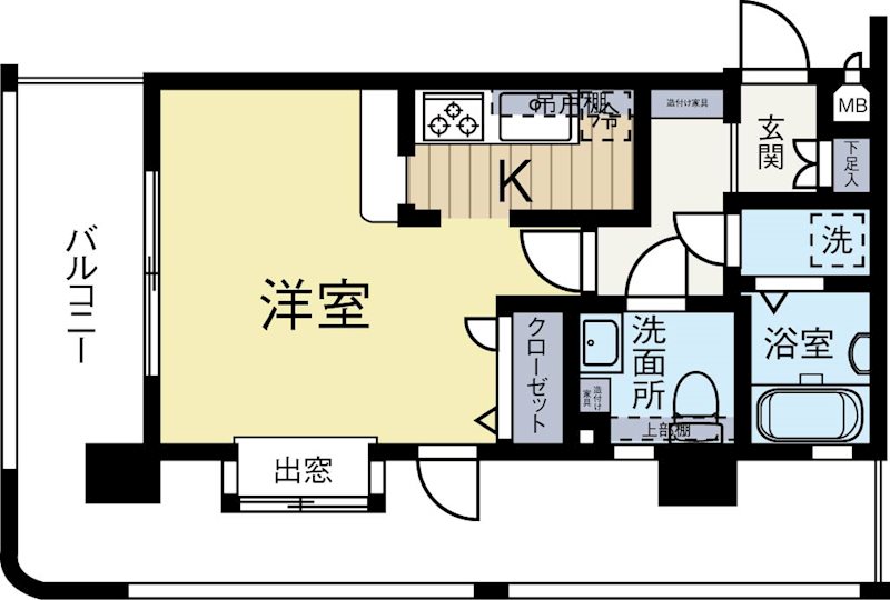 ピュアドームステイツ博多 505号室 間取り