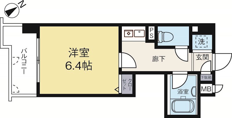 ライオンズマンション県庁前 308号室 間取り