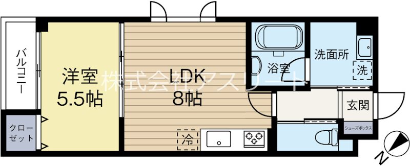 ボーテ白金 403号室 間取り