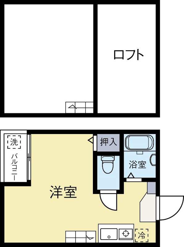 トライスター 102号室 間取り