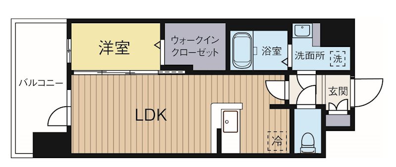グランフォーレ箱崎プレミア 1102号室 間取り