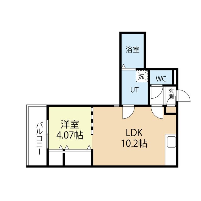 Branche箱崎宮前 203号室 間取り