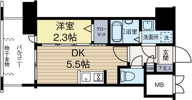 アルファシオリエンソ 404号室 間取り