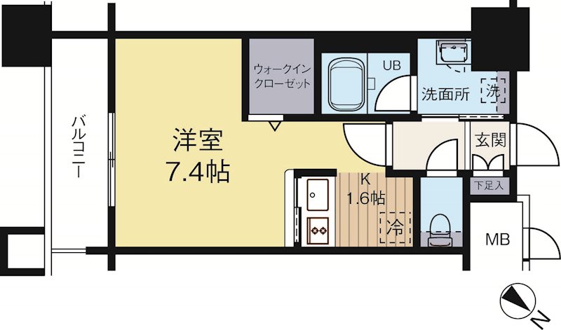 エンクレストベイサイド通り 305号室 間取り