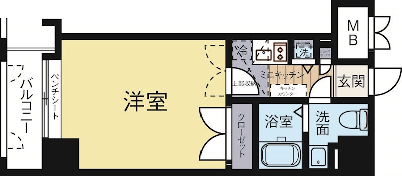 サヴォイステーション 906号室 間取り