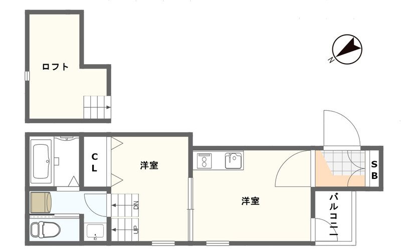 メゾンドモカ箱崎宮前 101号室 間取り