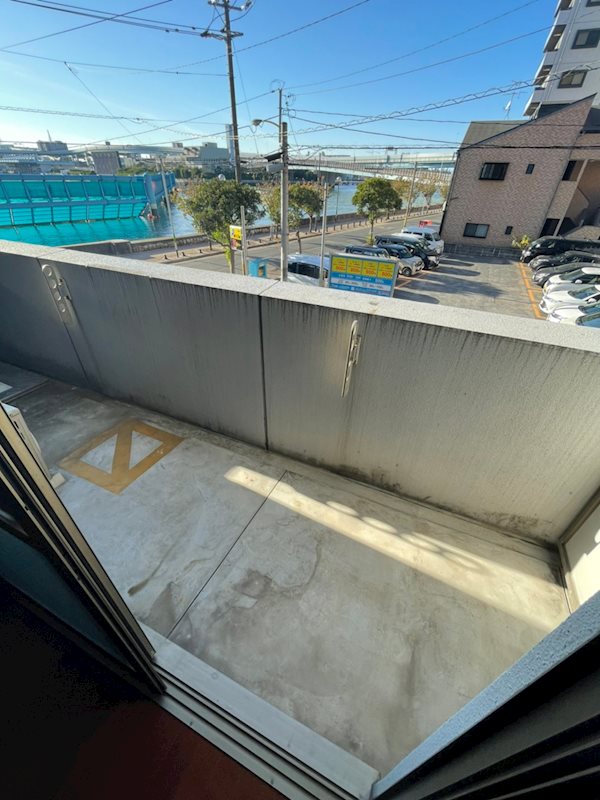 アクアシティオーシャンビュー ベランダ