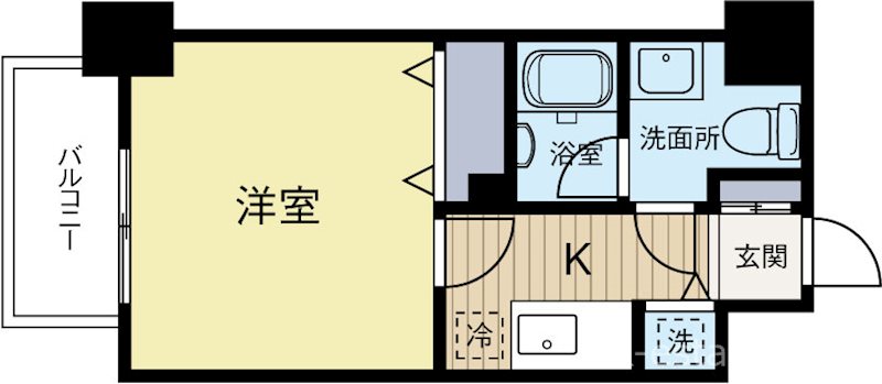 プレスタイル博多SOUTH 503号室 間取り