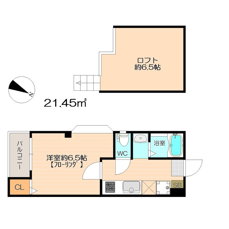 レガリータ天神3 402号室 間取り