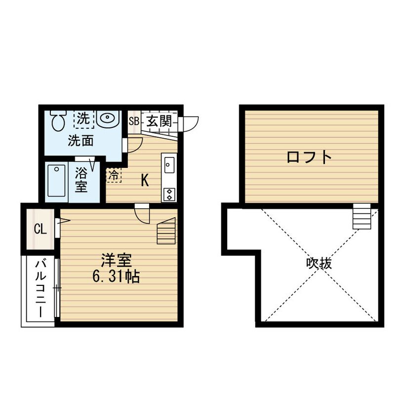 ハッピーフォーエバー博多駅南 103号室 間取り