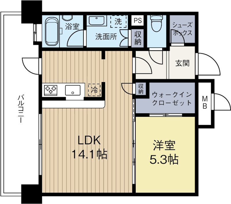 エンクレストGRAN博多駅前 1203号室 間取り