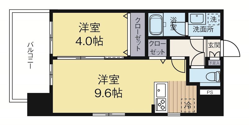 ウインステージ博多駅南 1002号室 間取り