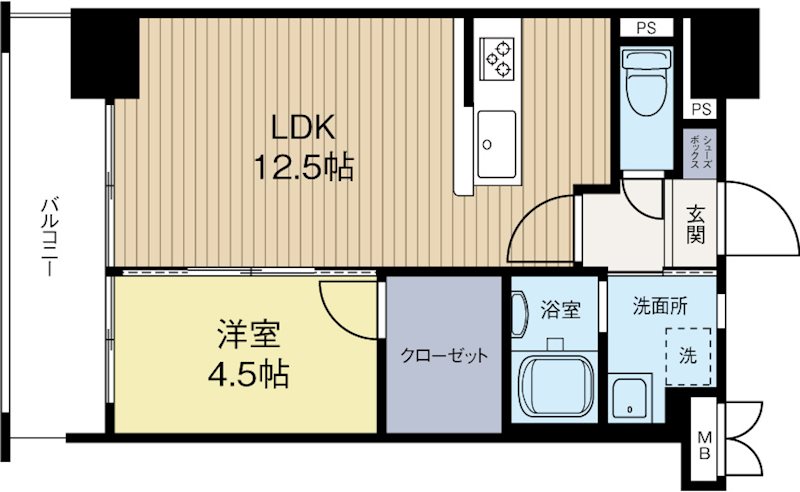 サヴォイグランデヴィル 803号室 間取り