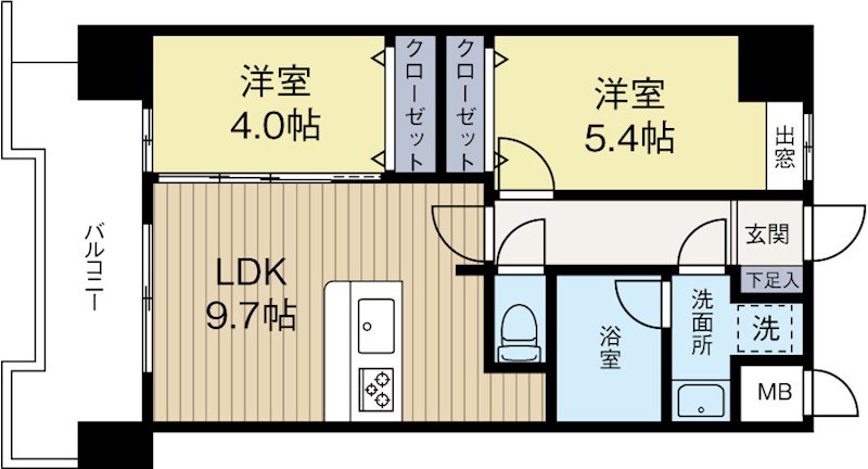 CINQ　IWASE　BLD 810号室 間取り