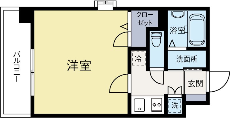 サヴォイブロンズガーデニア 206号室 間取り