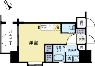 サヴォイエクセルシオール 503号室 間取り