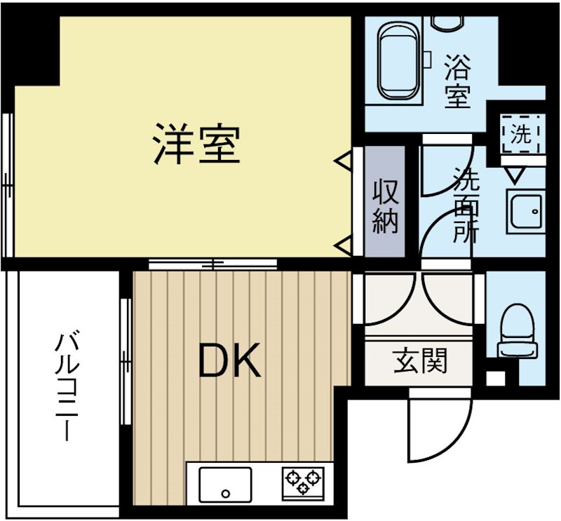 ニューロング博多 805号室 間取り