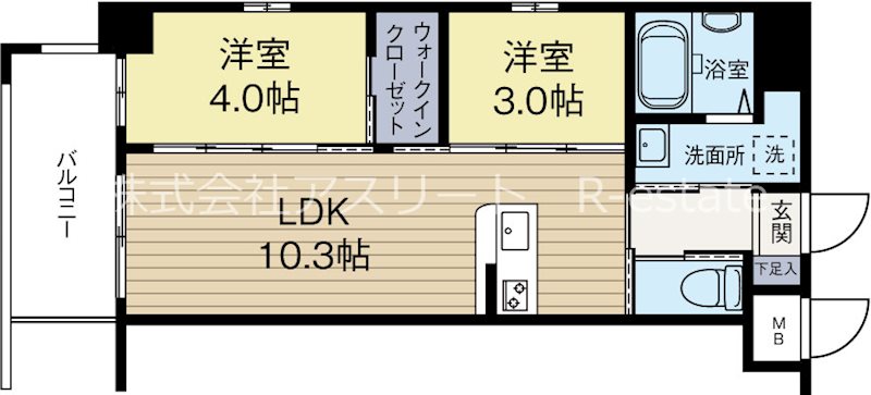 ラファセ九大病院前 301号室 間取り