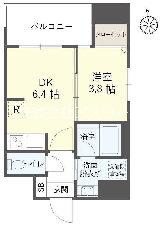 タワーズ香椎駅前 501号室 間取り