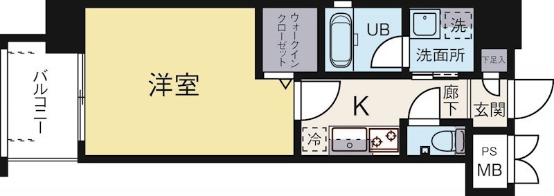 サンヒルズ薬院 601号室 間取り