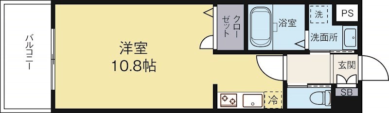 ウインステージ平尾 407号室 間取り
