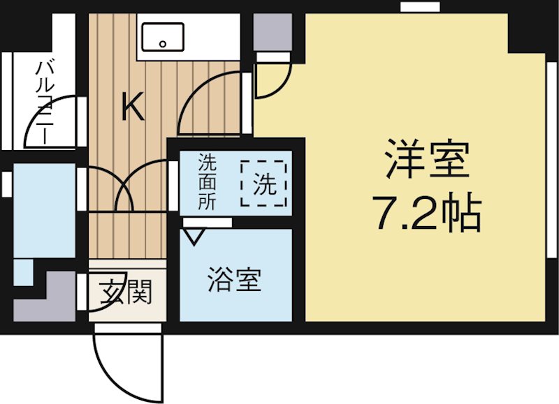 ホワイトキャッスル吉塚壱番館 201号室 間取り