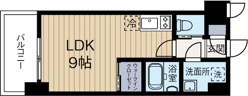 アソシアグロッツォ薬院サウスガーデン  805号室 間取り