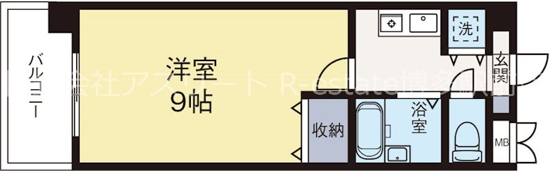 フェヴァリットキューブ 503号室 間取り