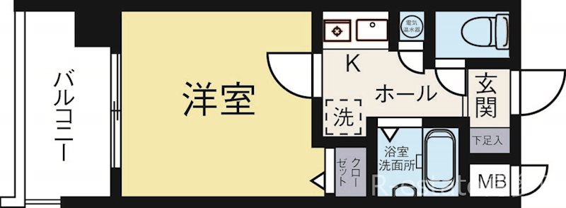 ピュアドームプレシオ博多 805号室 間取り