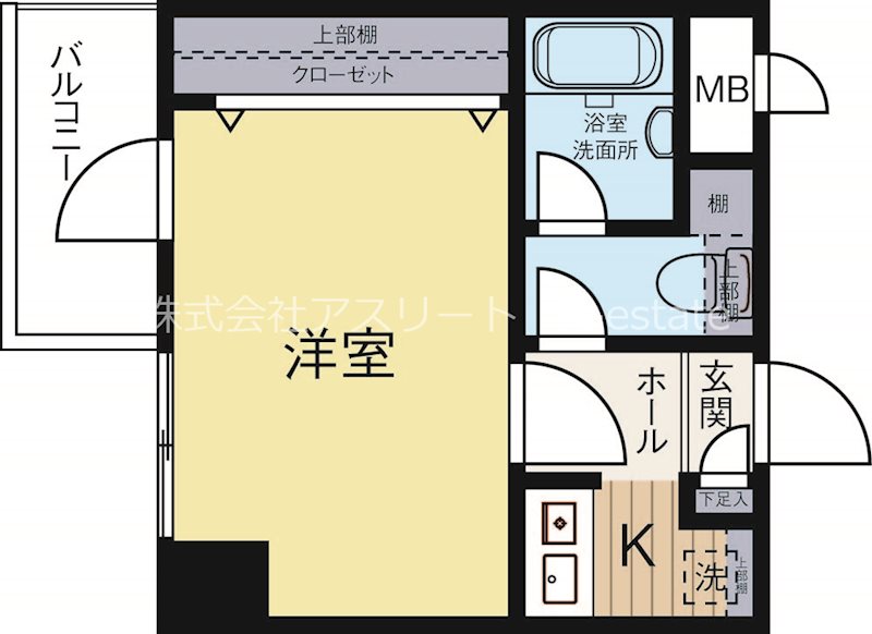 ピュアドームフローリオ博多 707号室 間取り
