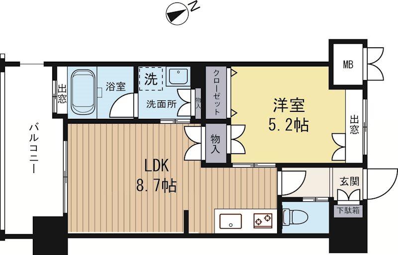 サヴォイフェアリーパーク 708号室 間取り
