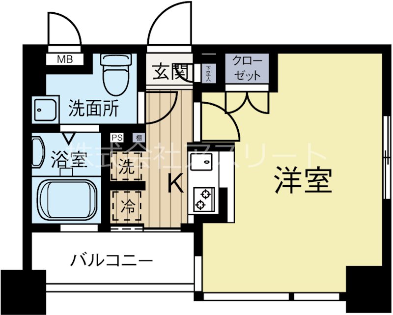グランフォーレ平尾 705号室 間取り