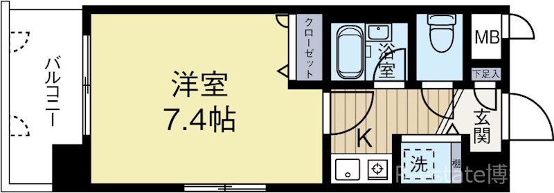 ライオンズプラザ博多駅南 210号室 間取り