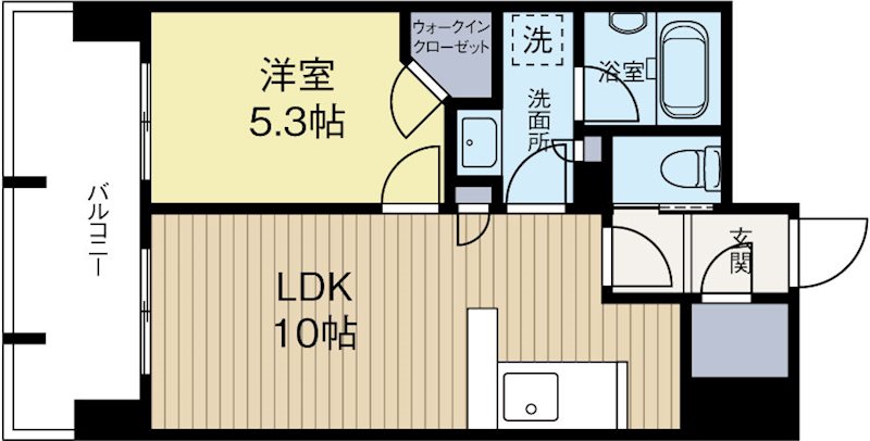 ルキシア薬院 707号室 間取り
