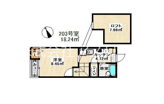 プレミール博多 203号室 間取り