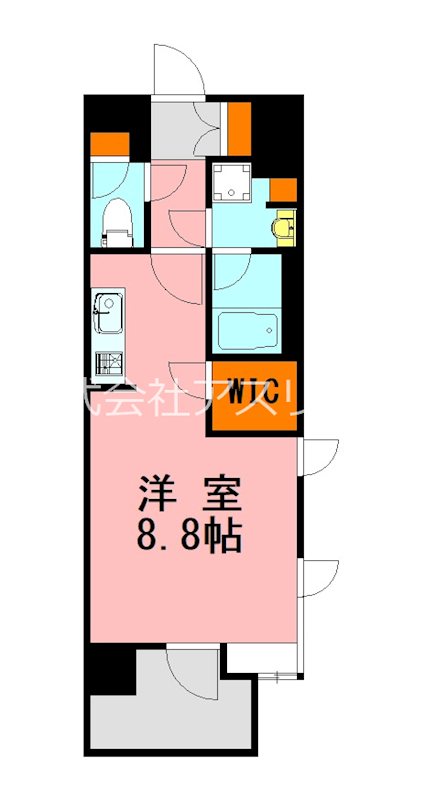 LANDIC O2239 506号室 間取り