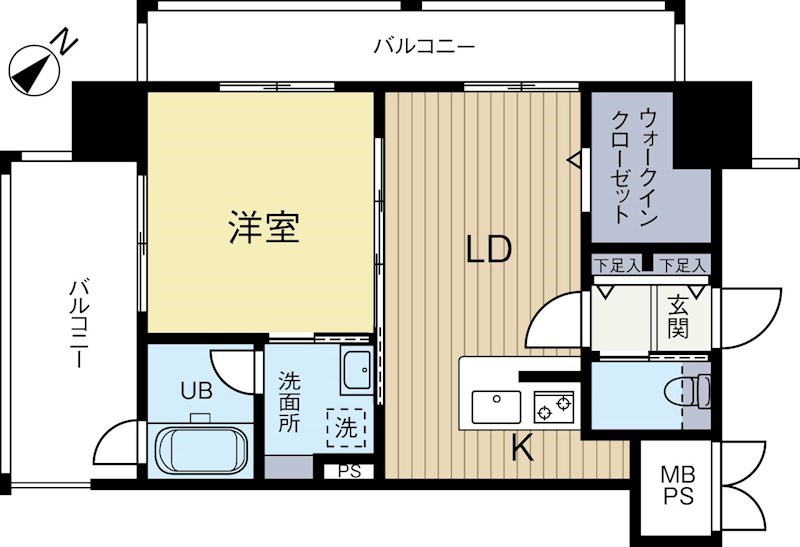 エンクレスト天神STAGE 208号室 間取り