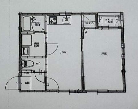 TOHKO2 201号室 間取り