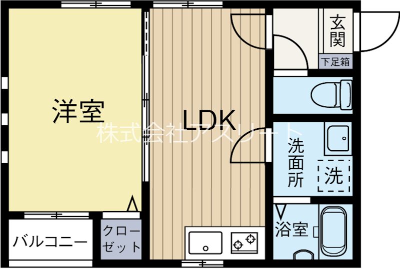 TOHKO2 201号室 間取り