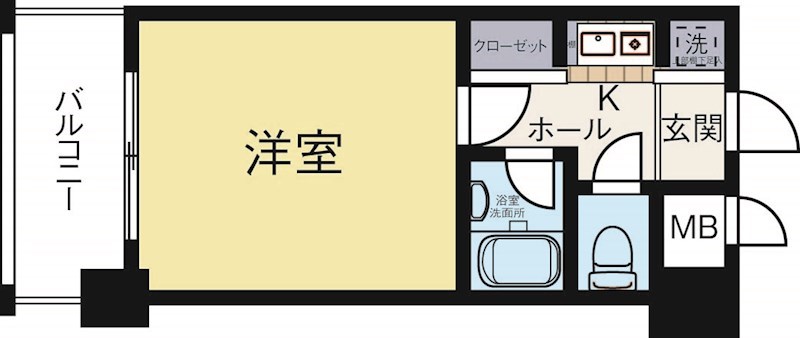 ピュアドームリブレ薬院 507号室 間取り