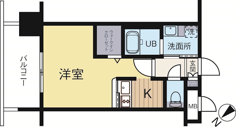 エンクレストベイ天神東2 1208号室 間取り